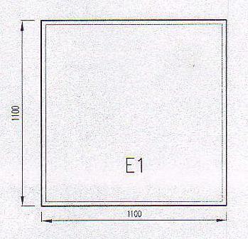 Podkladové sklo E1F